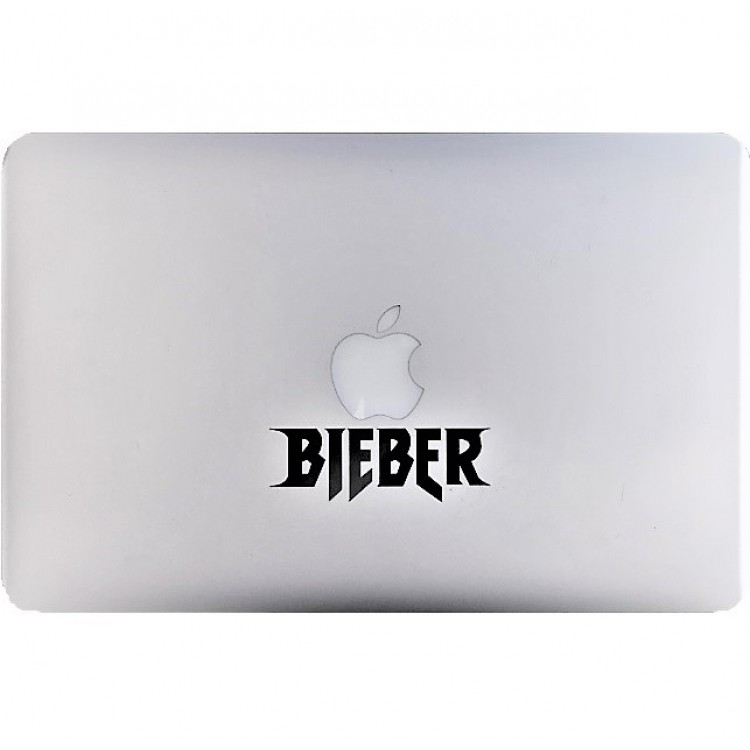 Bieber Macbook Decal Black Decals